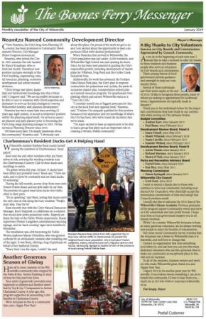 Front page of Jan. 2019 issue of Boones Ferry Messenger newsletter
