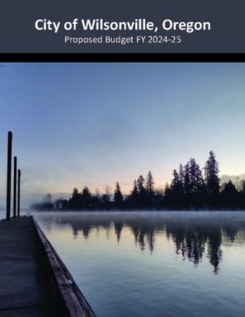 Adopted Budget Cover of dock at Willamette River