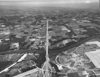 Black and White Aerial View