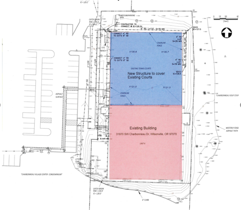 Charbonneau Tennis Building Proposed Site Plan