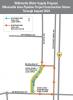 Map of Northbound detour on 95th Ave. 